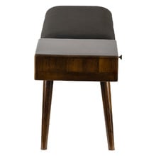 Kinsley Mango Wood Entryway Bench with Drawer